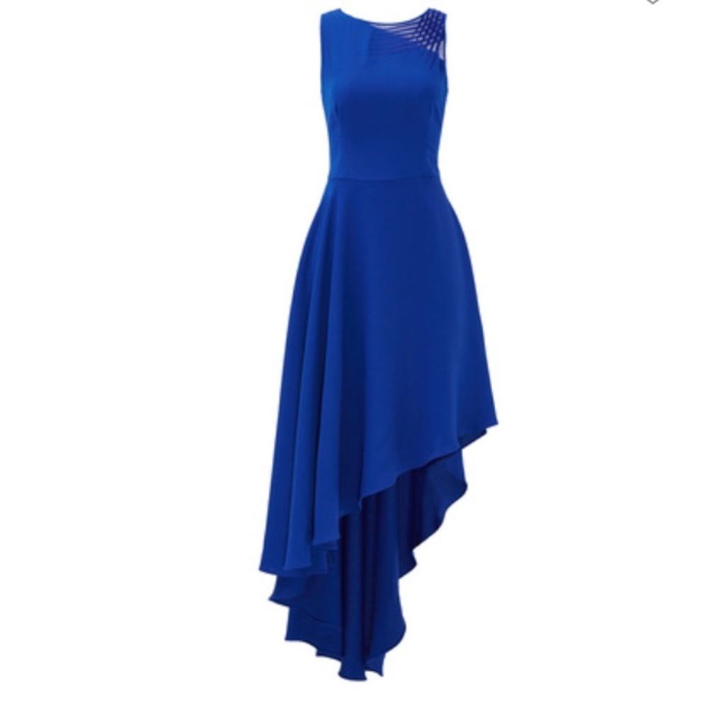 Halston Heritage Indigo Lavelle Gown Size 4